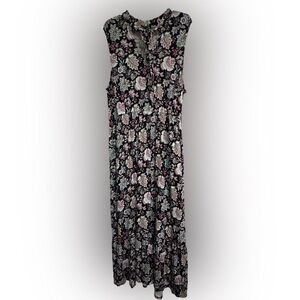 Lane Bryant Black and Pink Floral Maxi Dress NWT 18 / 20